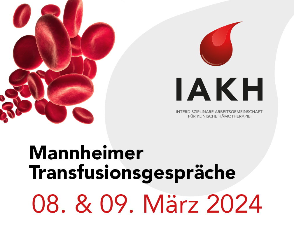 Banner - Transfusionsgespräche 2024, 15. & 16. März 2023